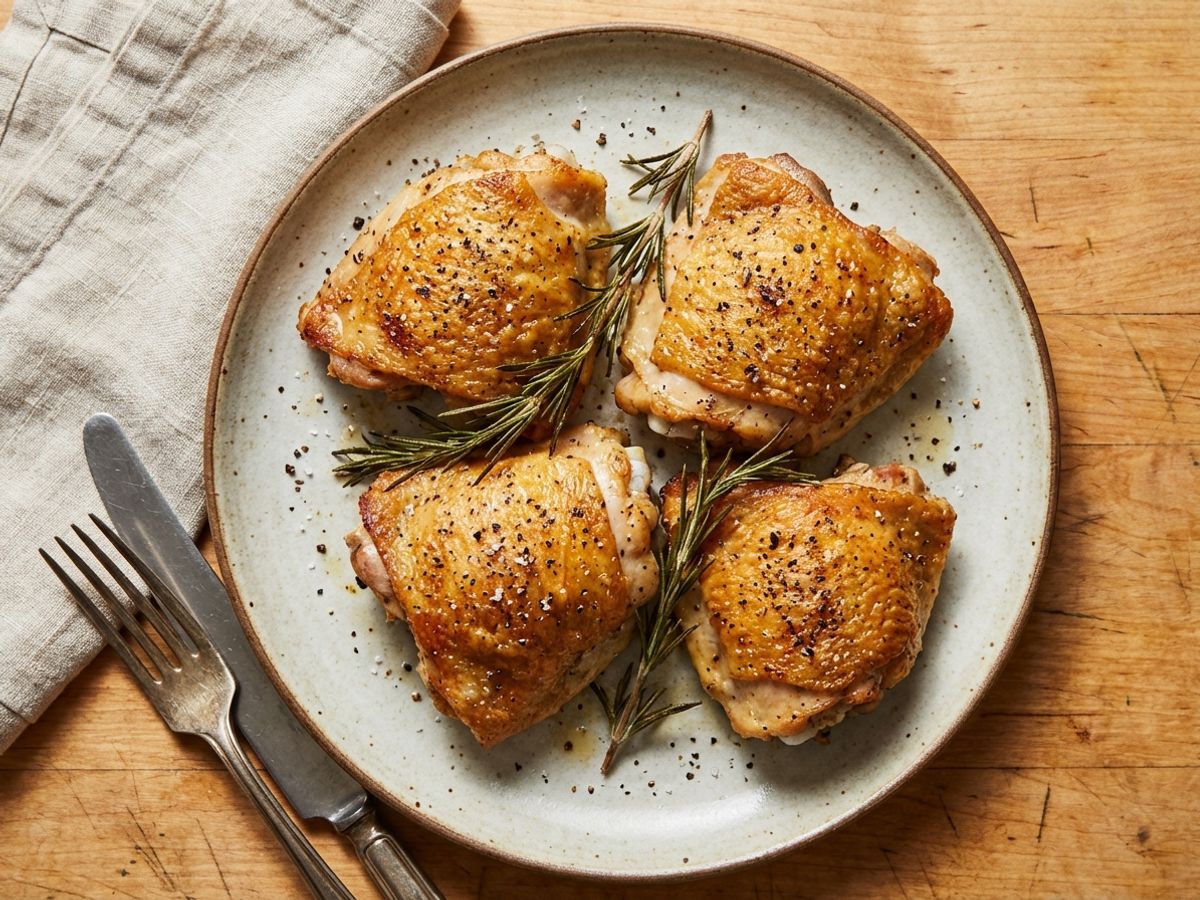Crispy Baked Chicken Thighs