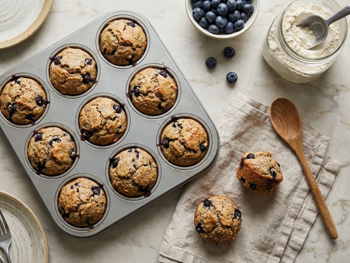 Blueberry Cassava Muffins