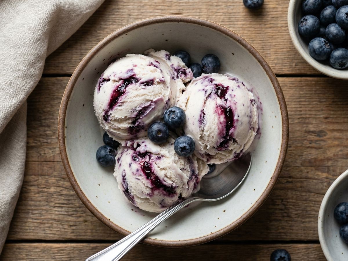 Blueberry Swirl Ice Cream