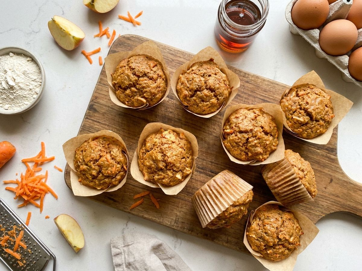 Carrot Apple Muffins
