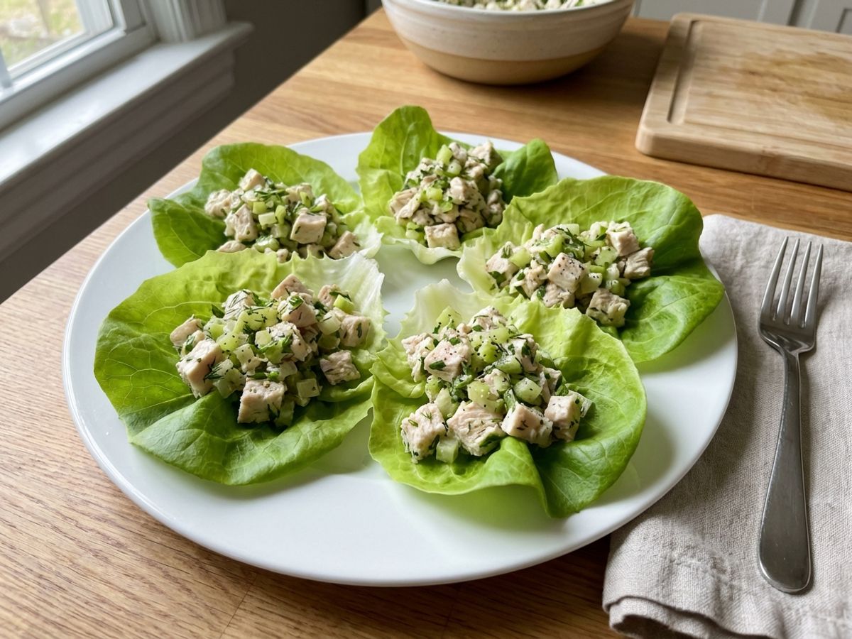 Chicken Salad Lettuce Wraps