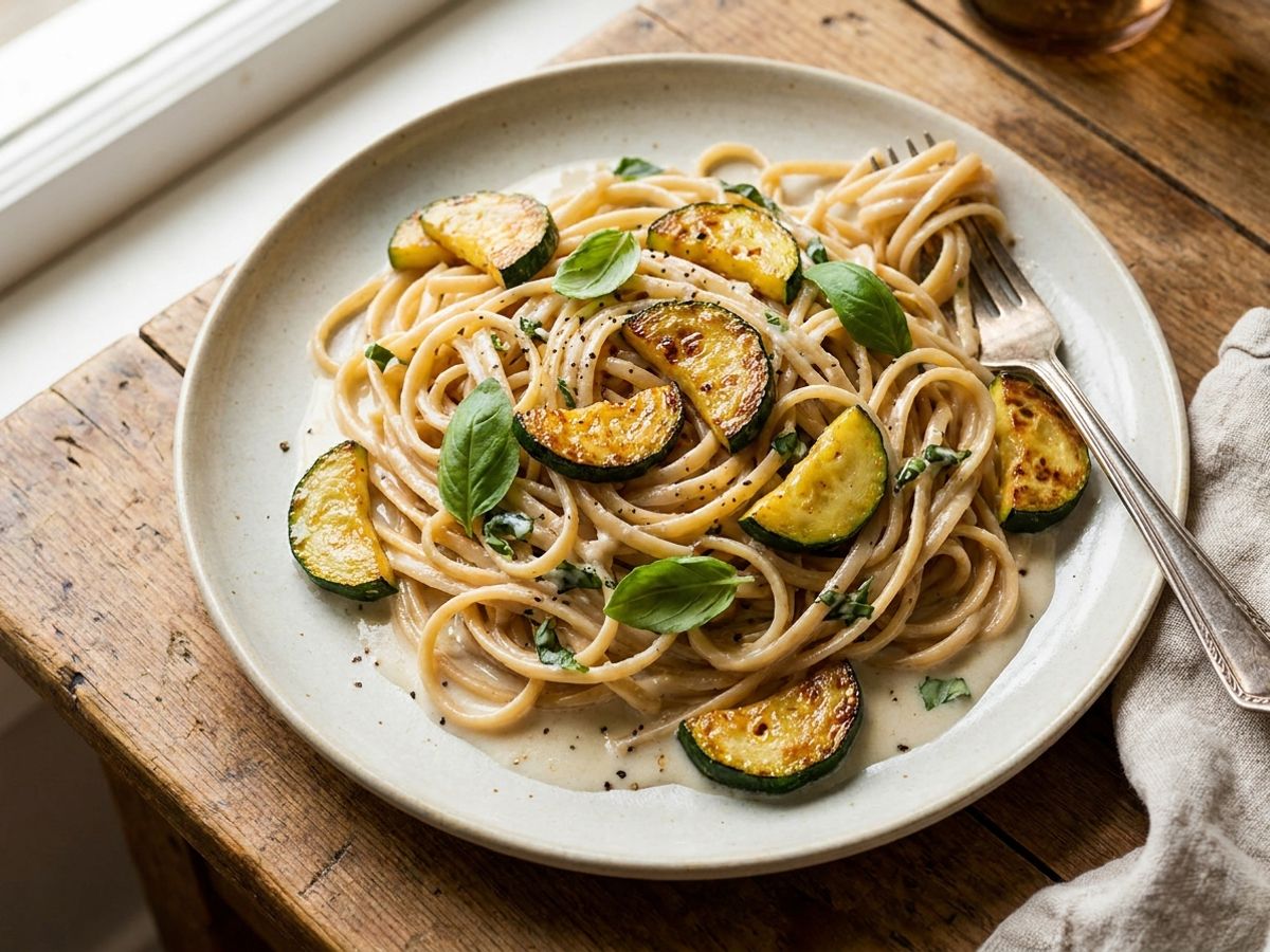 Creamy Coconut Basil Pasta