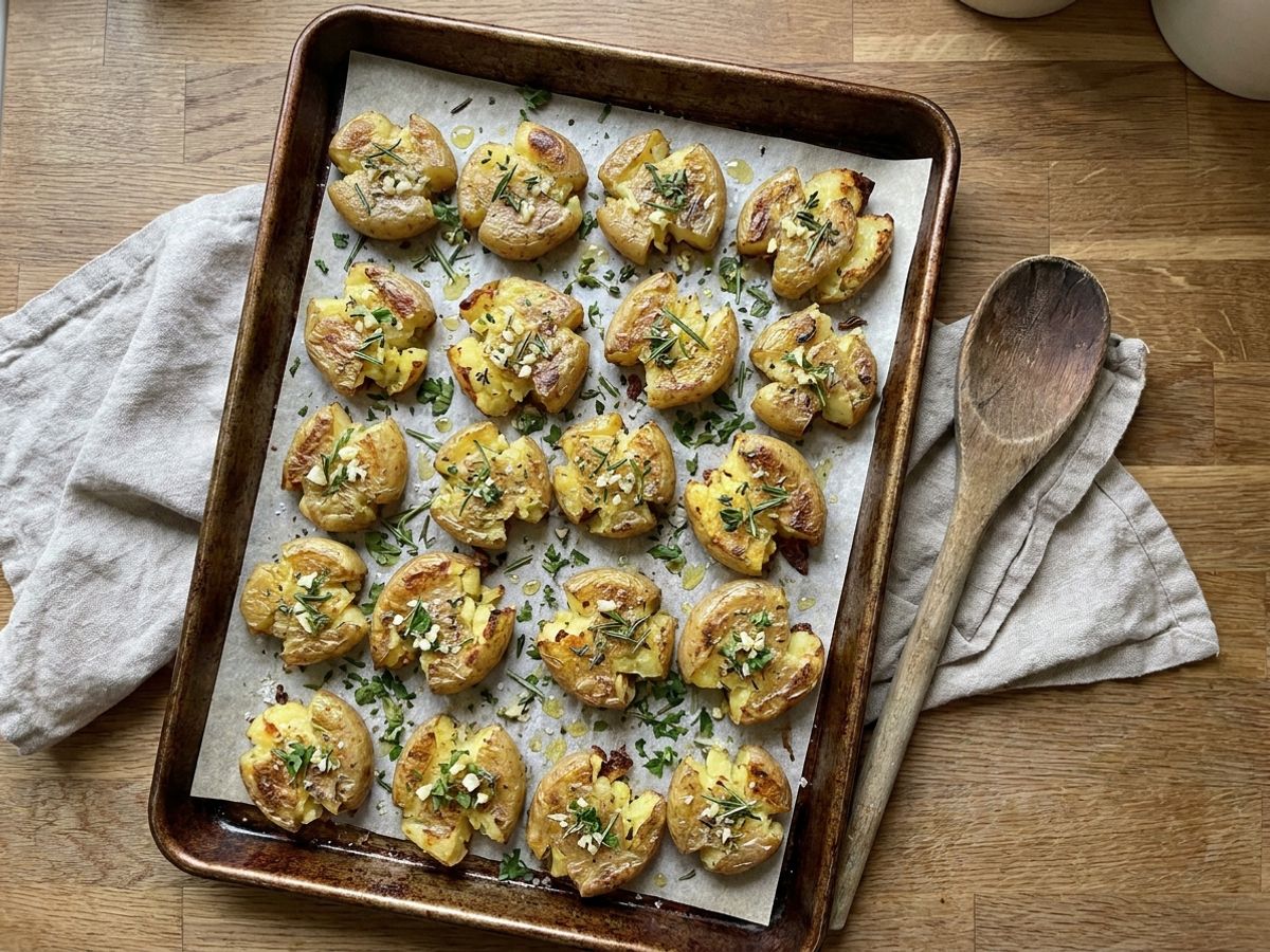 Garlic Smashed Potatoes