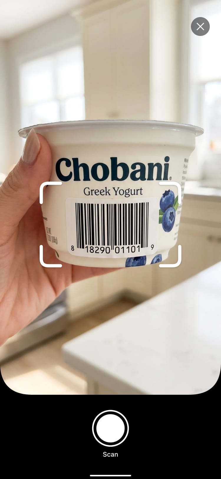 Scan Food — camera capture and barcode scanner
